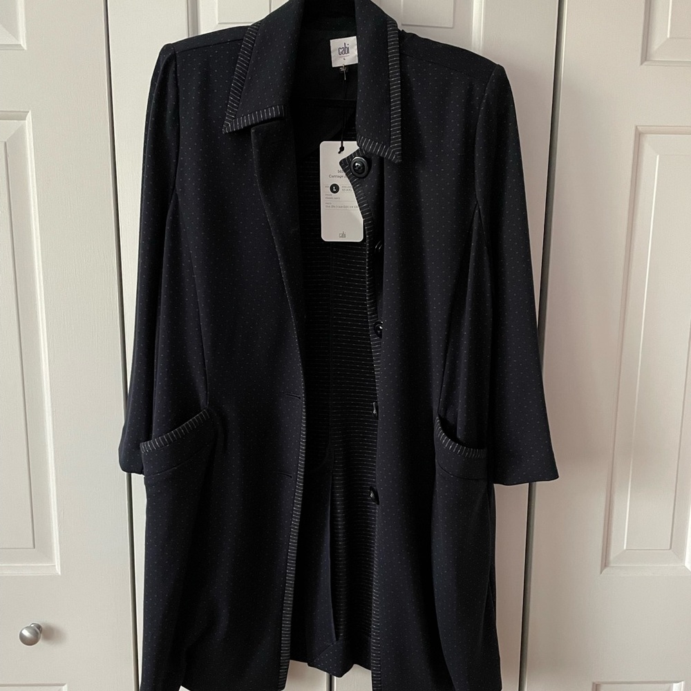 Cabi Jacket Navy Blue Carriage Jacket